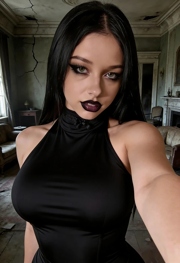 Selene, fictional AI-generated character portrait